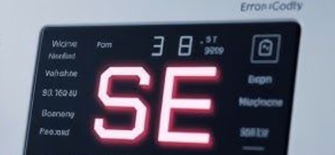 Samsung Washing Machine SE Error Repair