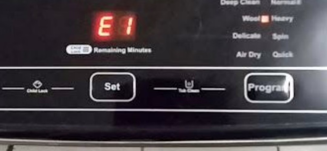 Haier Washing Machine E1 Error Repair