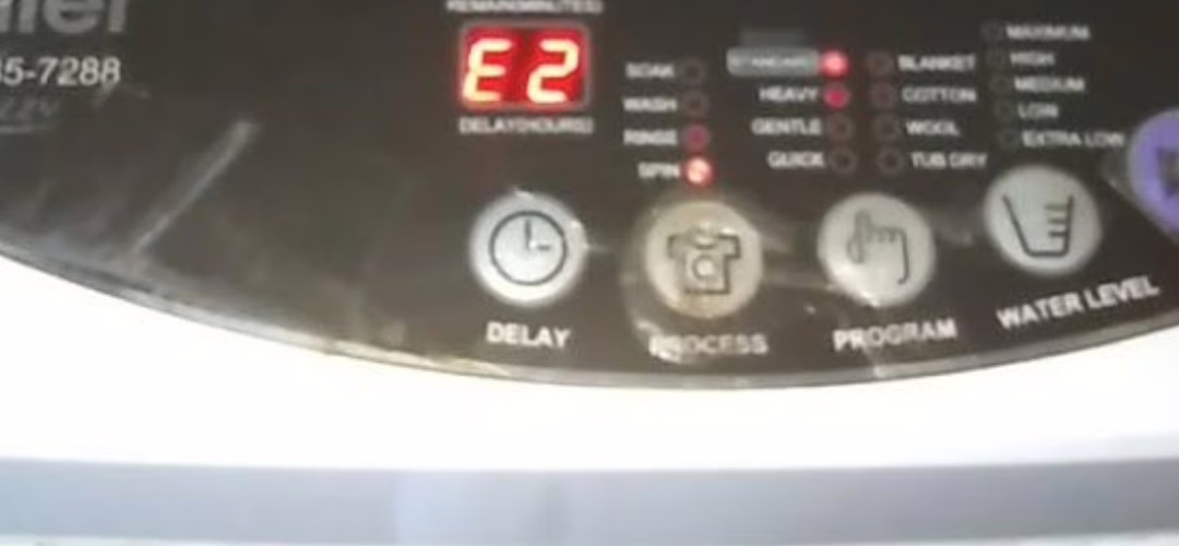 Haier Washing Machine E2 Error Repair