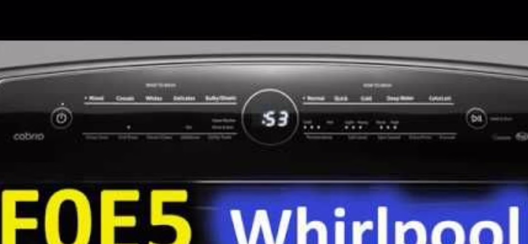 Whirlpool Washing Machine F0 E5 Error Repair