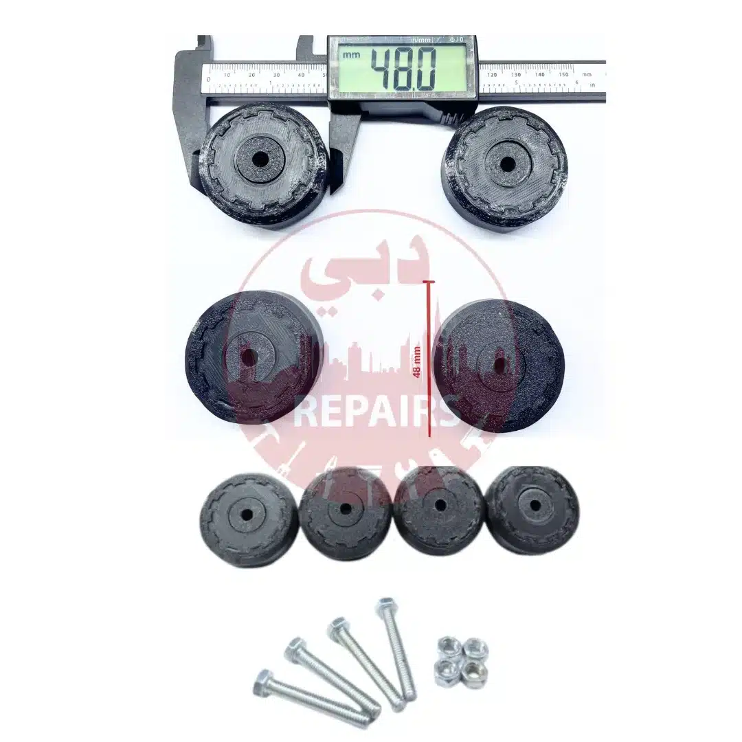 Custom manufactured bag wheels 3D printing Dubai