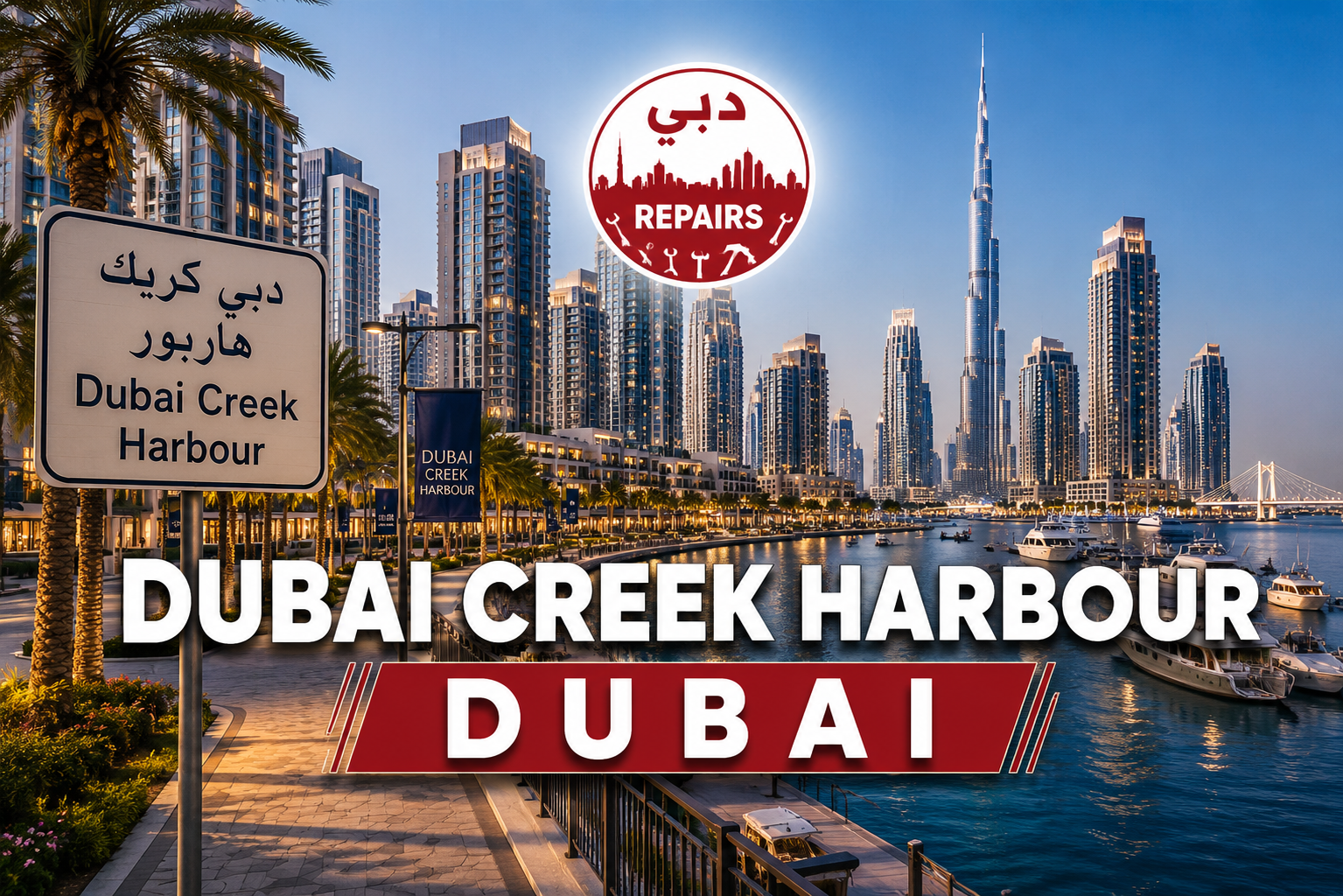 Dubai Creek Harbour professional maintenance operations