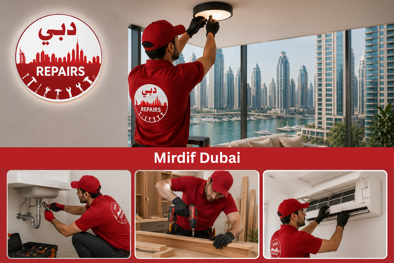 Home service technician in Mirdif Dubai