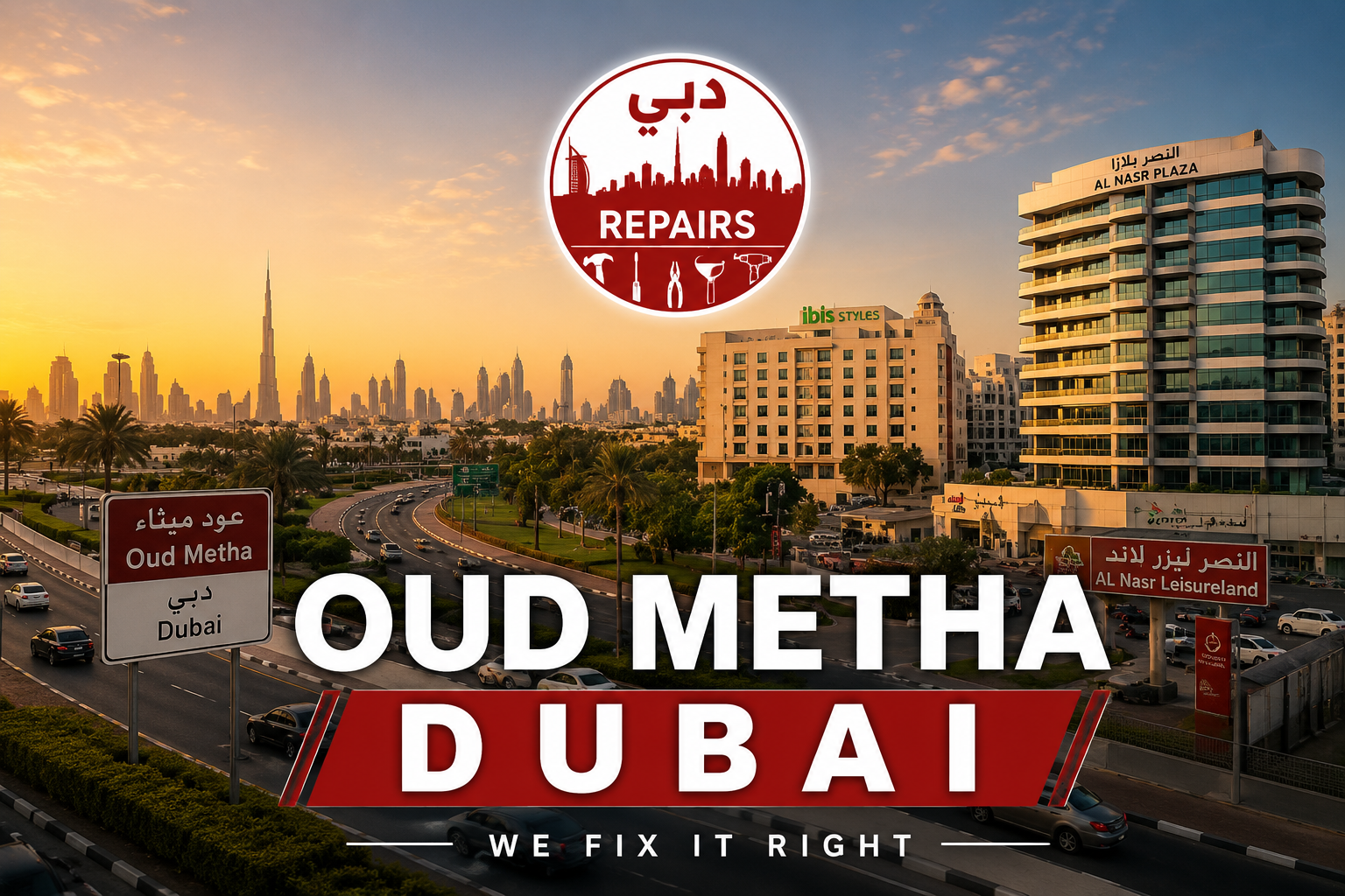 Oud Metha area field repair operations
